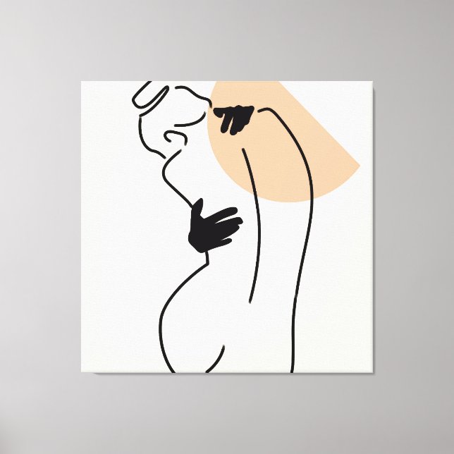 Love Line Art Leinwanddruck (Vorderseite)