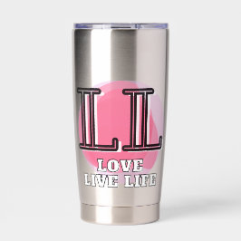 Love Live Life Quote Thermobecher