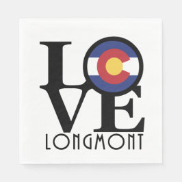 LOVE Longmont Colorado Serviette