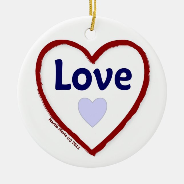 Love Love Keramikornament (Vorne)
