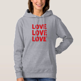 Love Love Love – Fette Valentinstag-Typografie-Des Hoodie