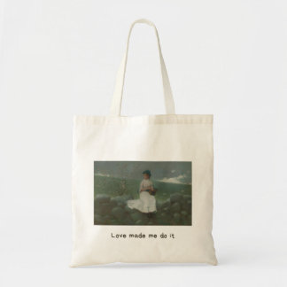 “Love Made Me Do It” Aesthetic Tote Bag – Vintage Tragetasche