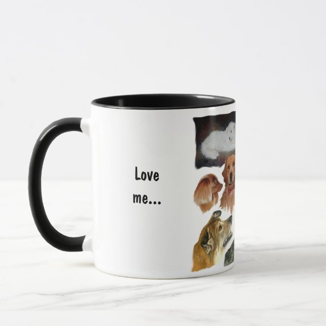 Love me, love my dog humorous tasse (Links)