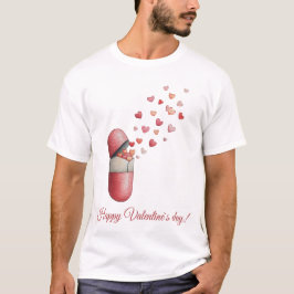 Love Medicine Valentine's Day Design T-Shirt