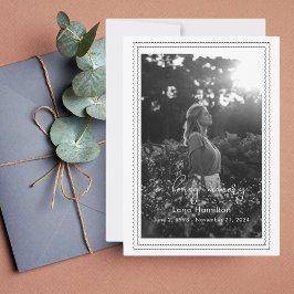 Love Memory Script Gerahmt Foto Beerdigung Program Einladung