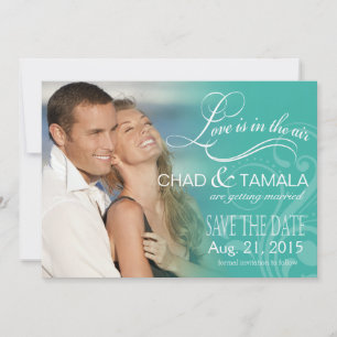 Love Mist Foto Save the Date aqua
