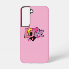 Love Modern Watercolor Artsy Valentine's Day Samsung Galaxy Hülle