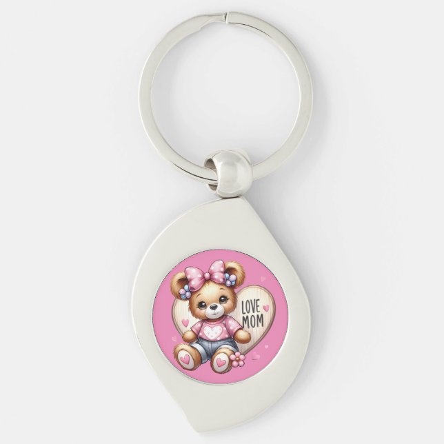 Love Mom Schlüsselanhänger (Vorderseite)