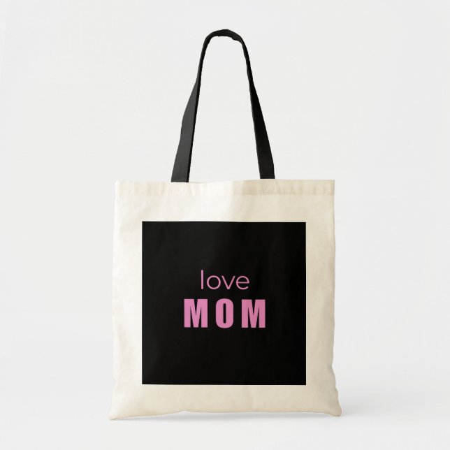 Love Mom Tote Bag – Stylish and Practical Gift  Tragetasche (Vorne)