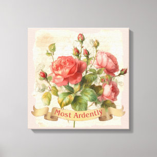 LOVE - Most Ardently - Mr Darcy Leinwanddruck