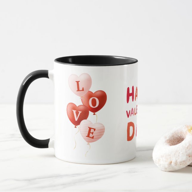Love Mug, Valentine's Day Gift Coffee Mug  Tasse (Mit Donut)