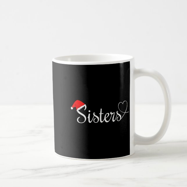 Love My Sister Cute Christmas Sisters  Kaffeetasse (Rechts)