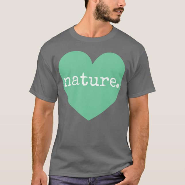 Love Nature Heart retro T-Shirt (Vorderseite)