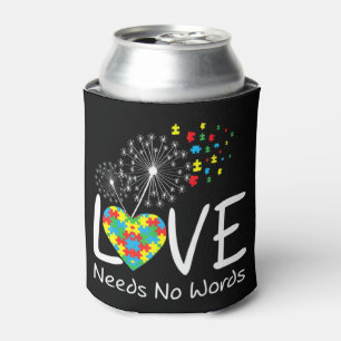 Love Needs No Words Deaf Awareness Dandelion Flowe Dosenkühler