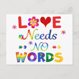 Love Needs No Words Postkarte