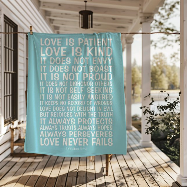 Love Never Fails Sherpa Blanket Sherpadecke (Von Creator hochgeladen)