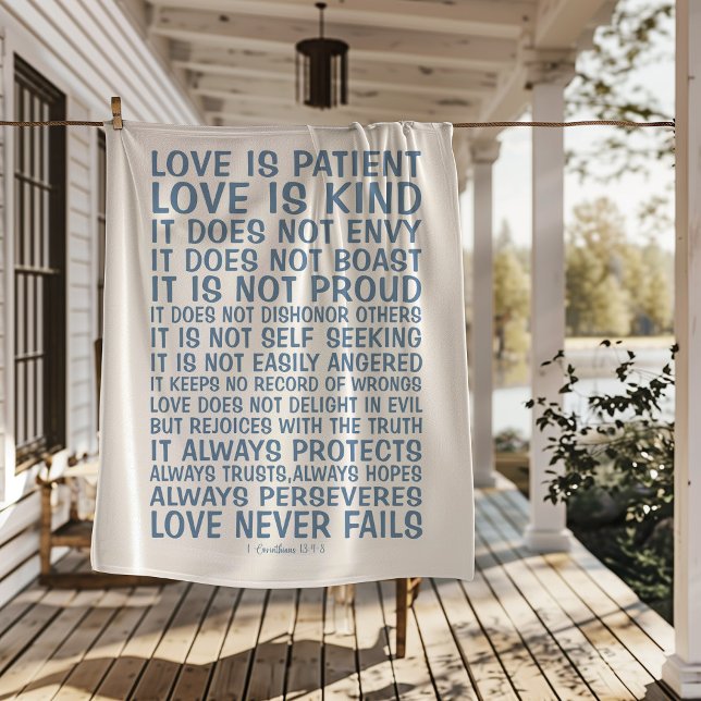 Love Never Fails Sherpa Blanket Sherpadecke (Von Creator hochgeladen)