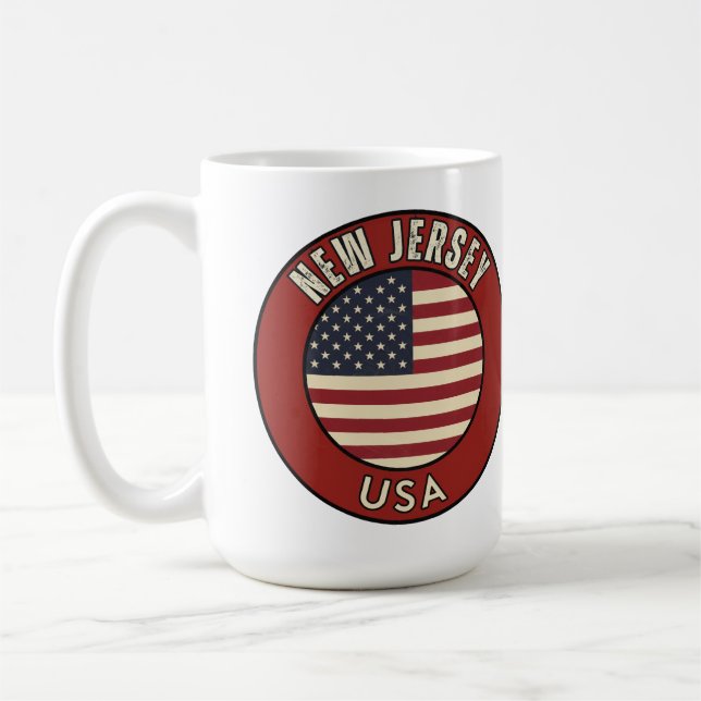 Love New Jersey - Cute NJ State Souvenir Kaffeetasse (Links)