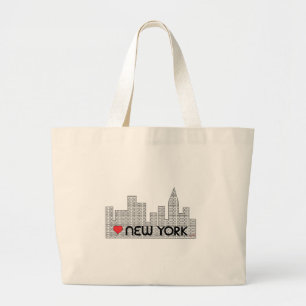Love NEW YORK Jumbo Stoffbeutel