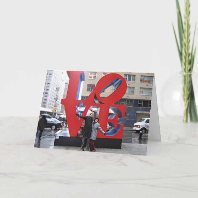 Love NYC Feiertagskarte (Vorderseite)