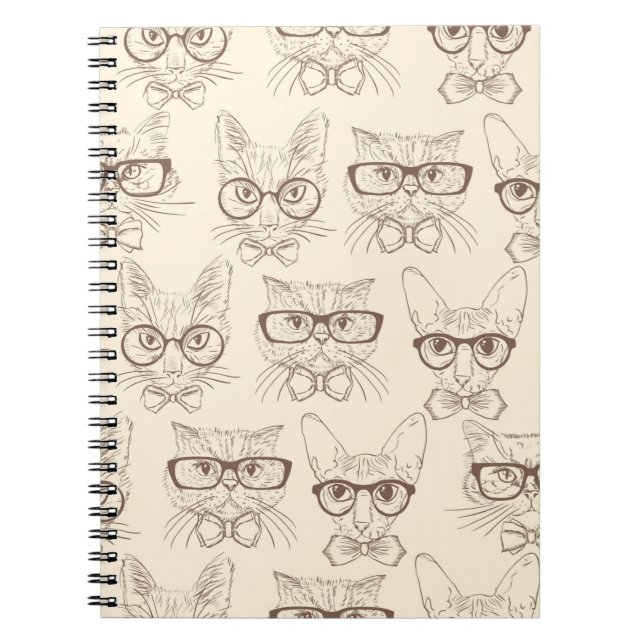 Love of Cats, eyes, glasses & ophthalmic science Notizblock (Vorderseite)
