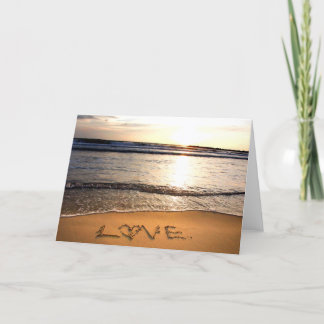 Love on the Beach Greeting Card Karte