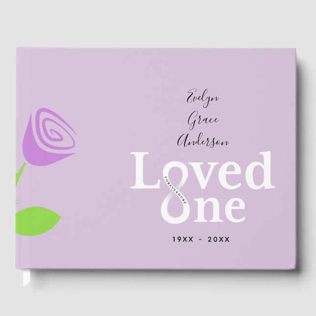 Love One Memorial Service Gästebuch (Vorderseite)