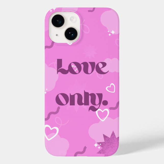 'Love Only' Y2K-Ästhetik-iPhone-14-Hülle Case-Mate iPhone Hülle (Rückseite)