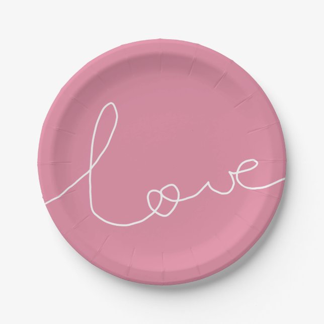LOVE PAPPTELLER (Vorderseite)