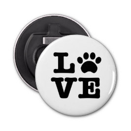 Love Paw Print Bottle Opener Fridge Magnet Flaschenöffner
