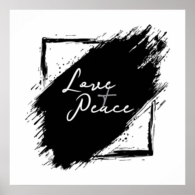 Love & Peace poster & Prints (Vorne)
