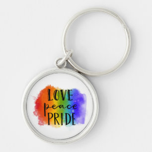 Love Peace Pride Schlüsselanhänger