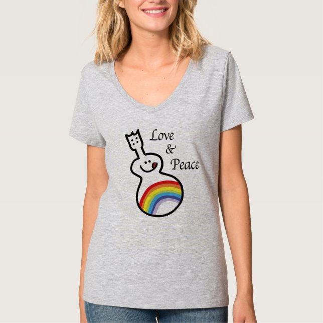 Love & Peace Uke T-Shirt (Vorderseite)