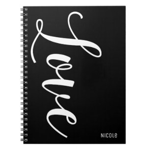 LOVE Personalisierter Schicker Inspirierender Typ Notizblock