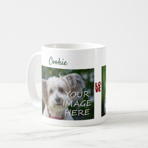 LOVE Pfote Hund Katze Fotos Namen Modern Süß Neu H Kaffeetasse