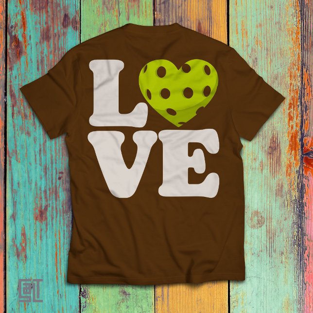 Love Pickleball Heart T-Shirt (Von Creator hochgeladen)
