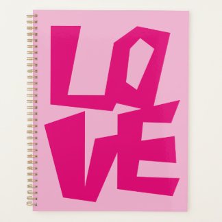 Love Planner Pink Preppy Cool Y2K Deisgn Planer