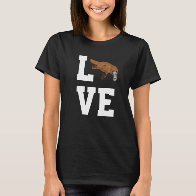 Love Platypus Outfit Animal  Platypuses T-Shirt (Vorderseite)