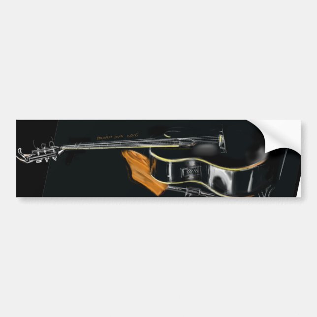 LOVE PLAY GUITAR AUTOAUFKLEBER (Vorne)