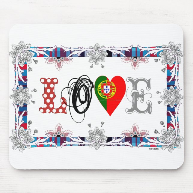 Love Portugal Mousepad (Vorne)