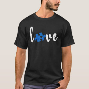 LOVE-Puzzleteile-Herz-Autismus-Bewusstsein 1 T-Shirt