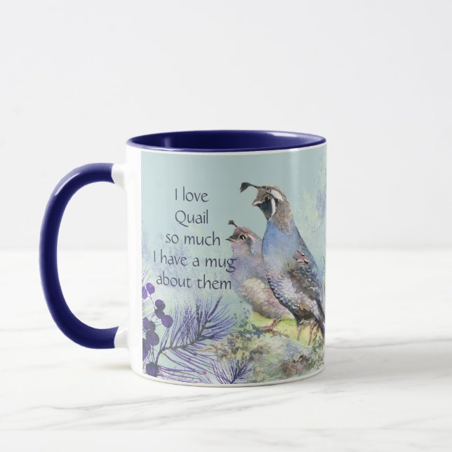 Love Quail So Much Fun Quote Saying Tasse (Links)