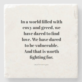 Love quote steinuntersetzer