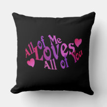 Love Quote Throw Pillow Valentine's Gift