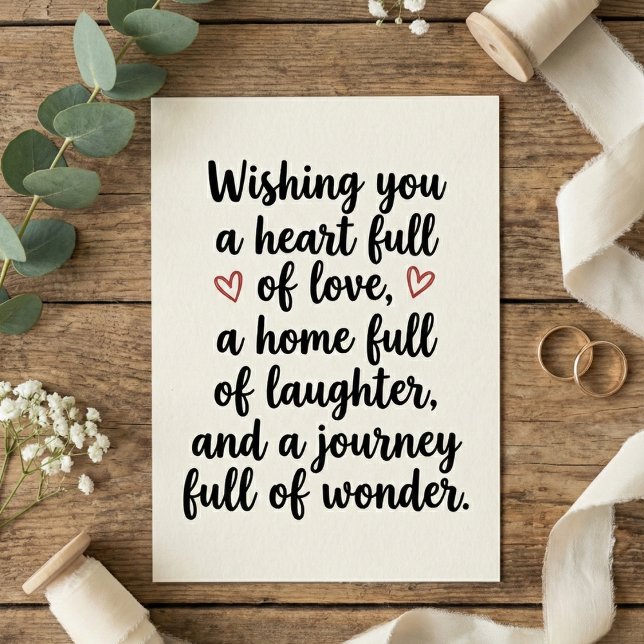 Love Quote Wedding Engagement Party Karte (Von Creator hochgeladen)