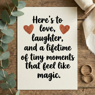 Love Quote Wedding Engagement Party Karte