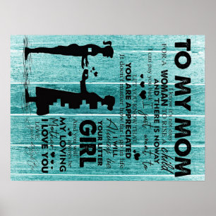 Love Quotes To Mother To My Mom Letter Poster