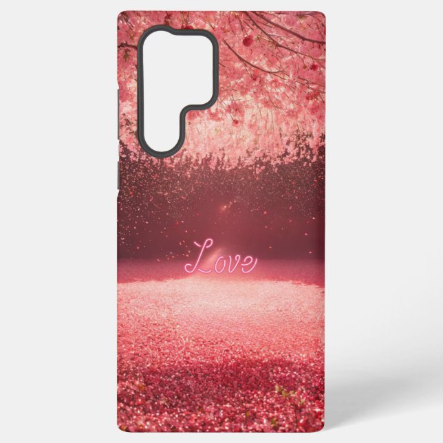 Love Rain Cherry Blossom Neon Phone Case Samsung Galaxy Hülle (Rückseite)