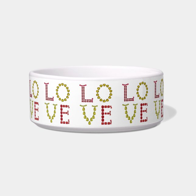 Love, Red and Yellow Napf (Vorderseite)