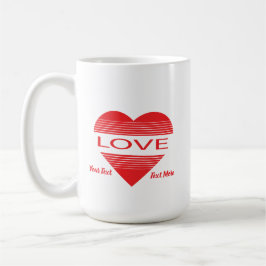 Love & Romance Concept Design with Heart Elements Kaffeetasse